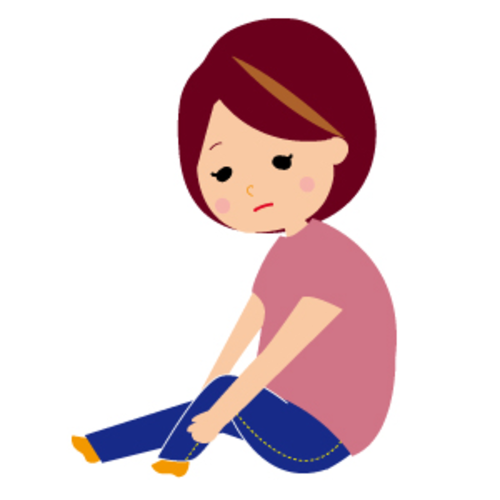膝が真っ直ぐ伸ばせない
