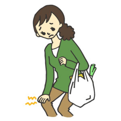 膝が真っ直ぐ伸ばせない